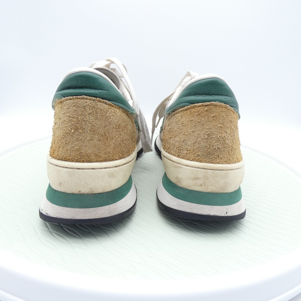 New Balance 990v1 02134 Mens Athletic Shoes Tan Green Suede Lace Up Made In USA - Picture 4 of 11